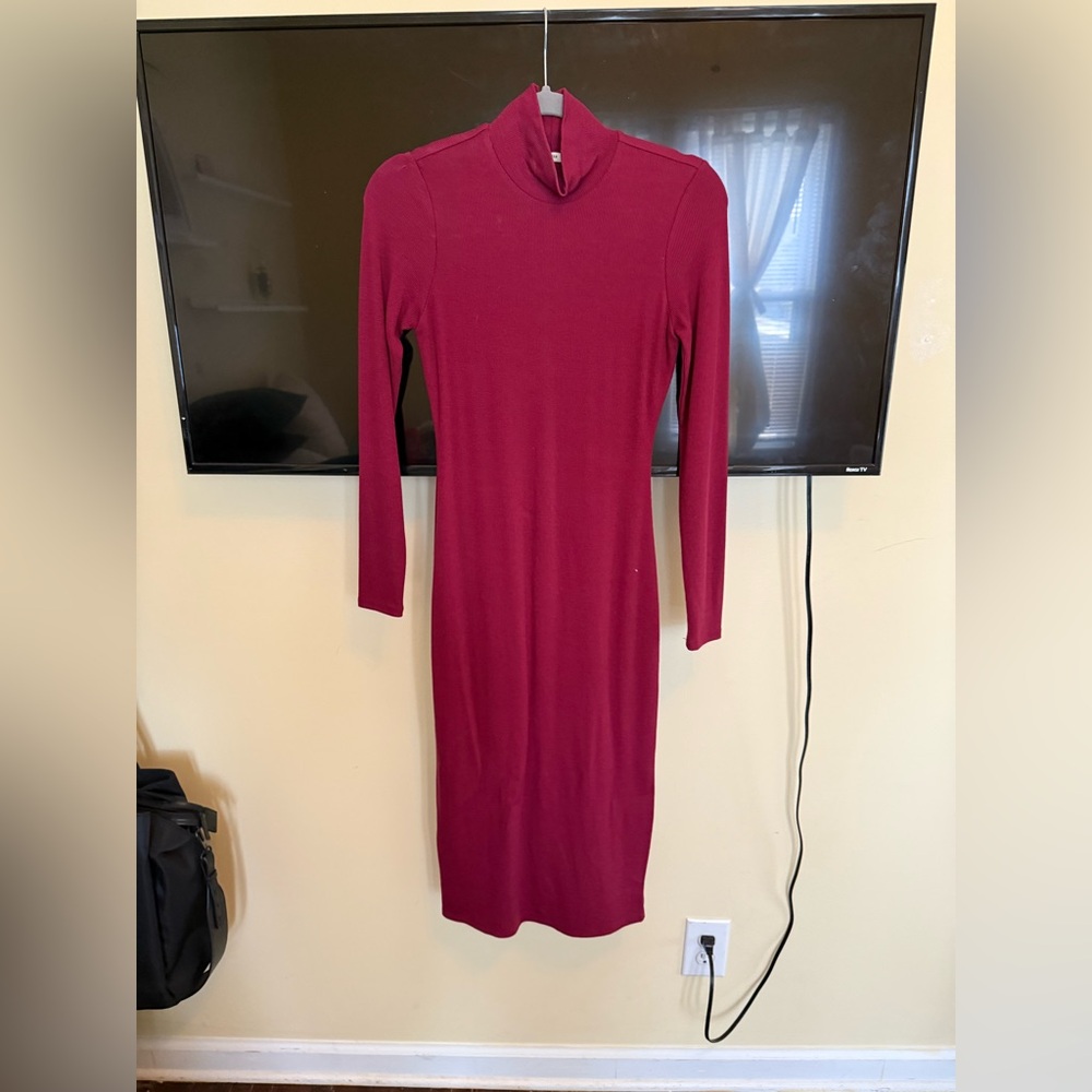 Marine Layer mock-neck dress